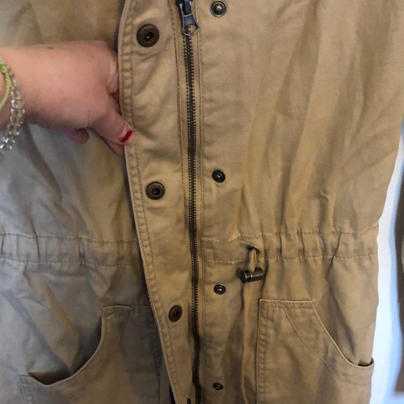 khaki "raincoat" style jacket - Picture 4 of 4